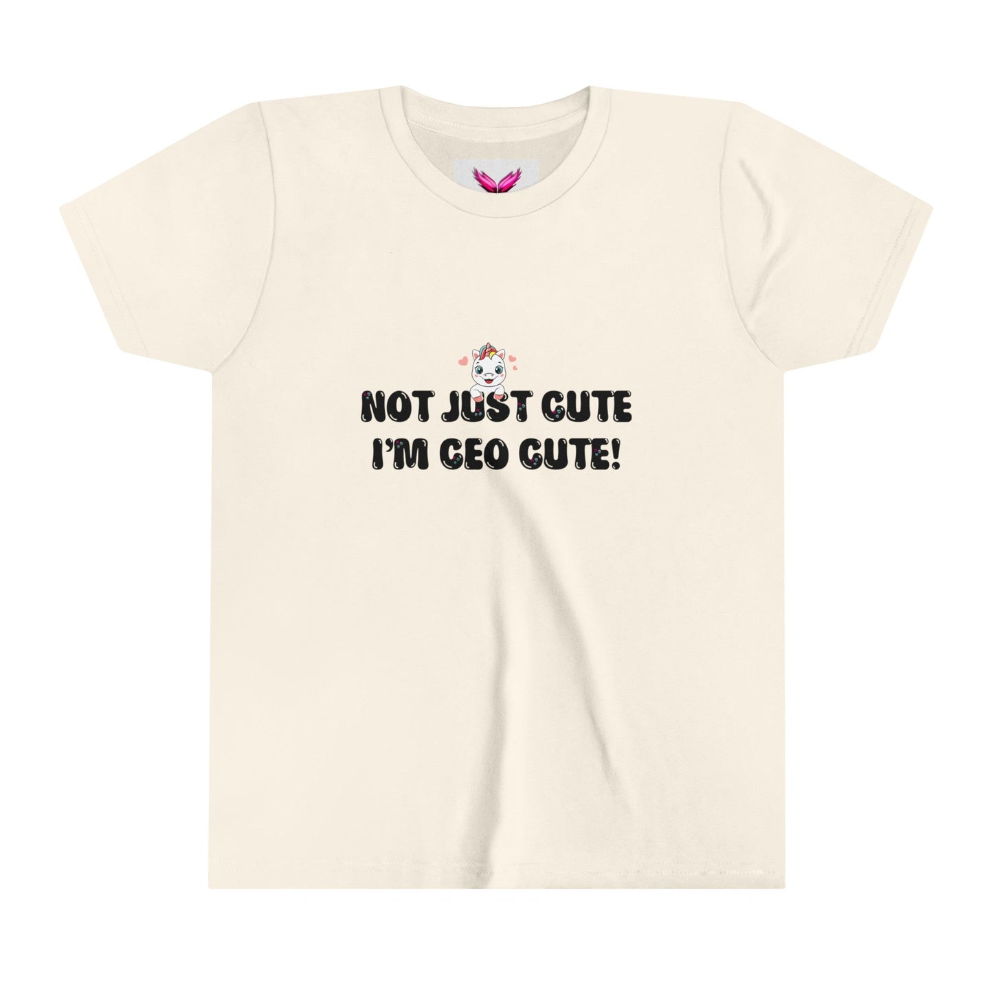 Not Just Cute, I'm CEO Cute Youth Short Sleeve Tee - SheCanBoss