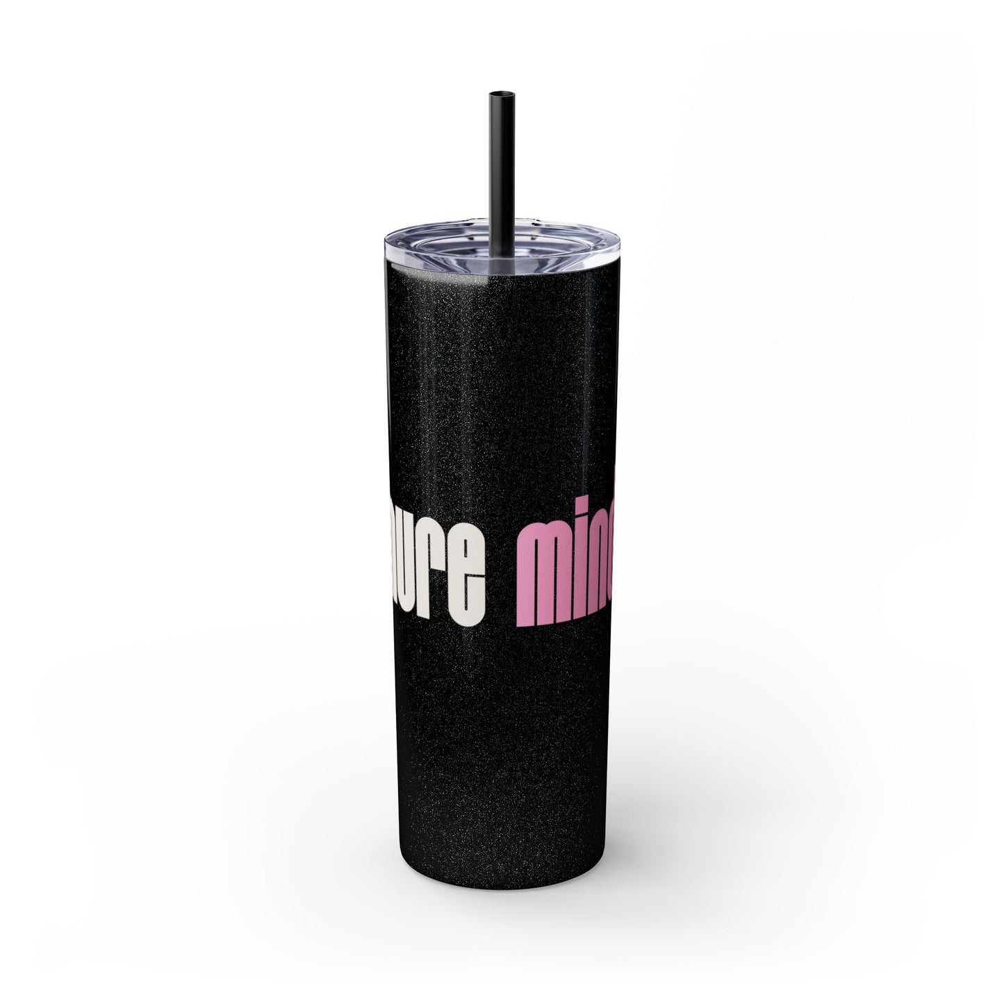 Demure Mindful Skinny Tumbler with Straw, 20oz - SheCanBoss