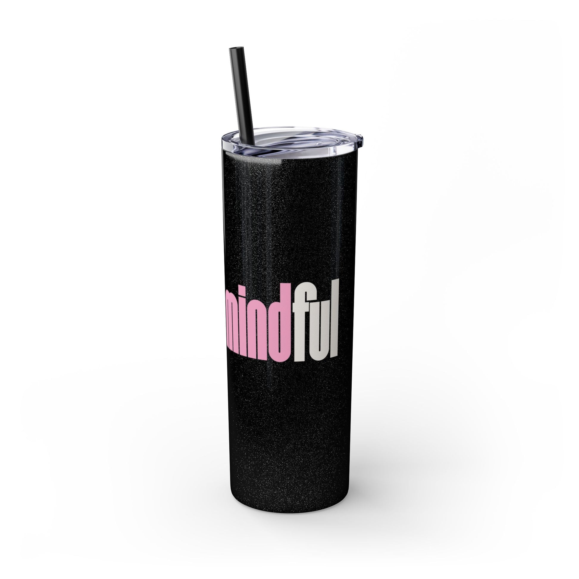 Demure Mindful Skinny Tumbler with Straw, 20oz - SheCanBoss