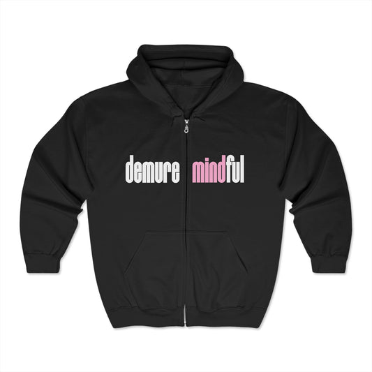 Demure Mindful Zip-Up Hoodie - SheCanBoss