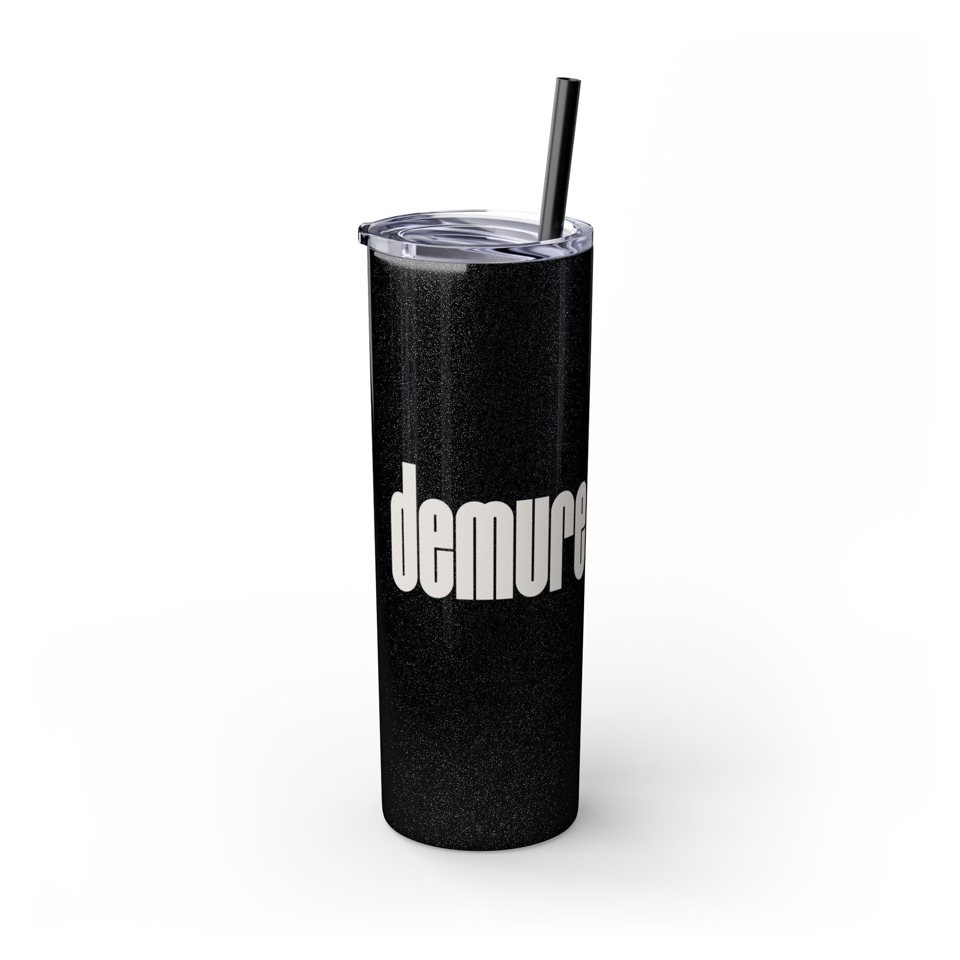 Demure Mindful Skinny Tumbler with Straw, 20oz - SheCanBoss