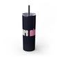 Demure Mindful Skinny Tumbler with Straw, 20oz - SheCanBoss