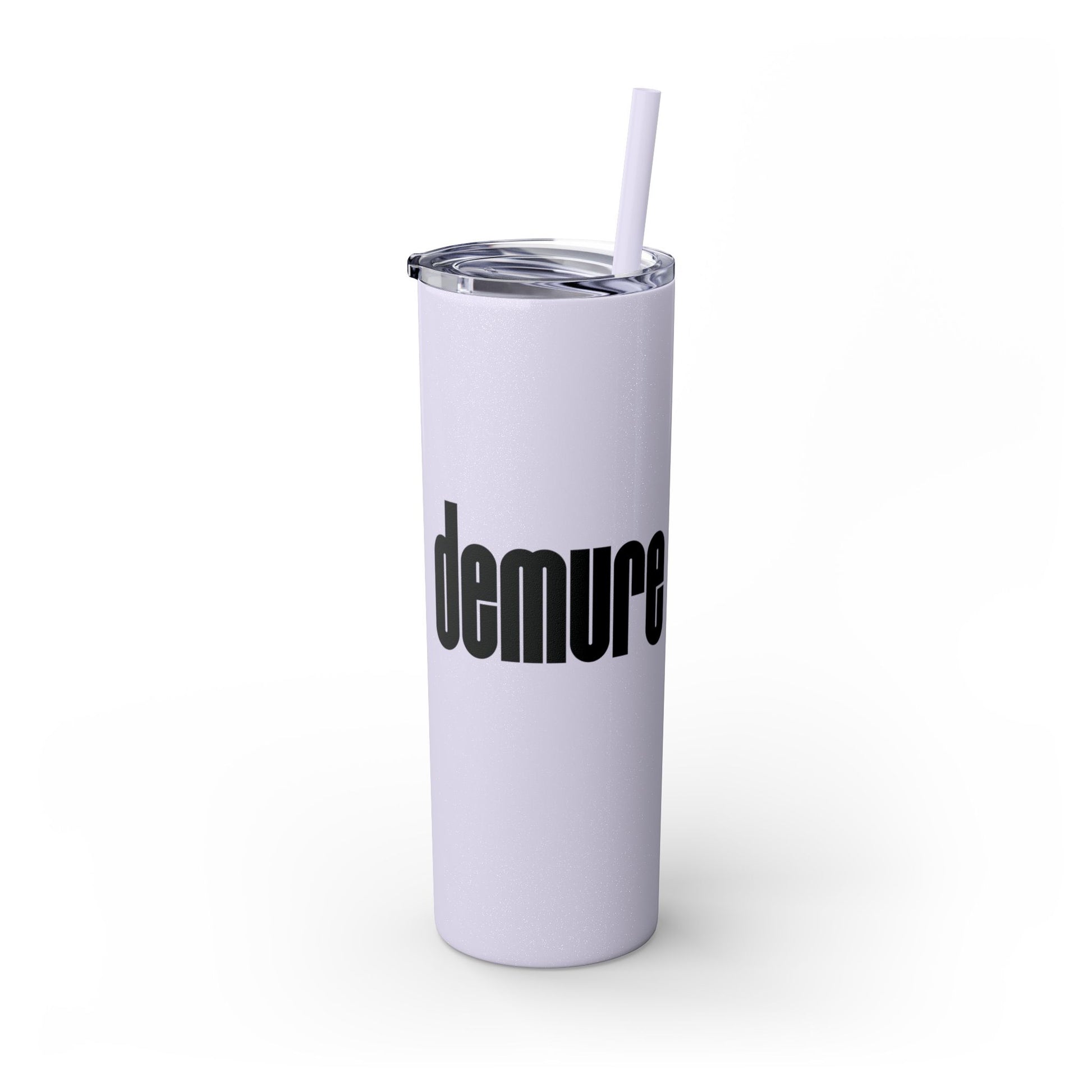 Demure Mindful Skinny Tumbler with Straw, 20oz - SheCanBoss