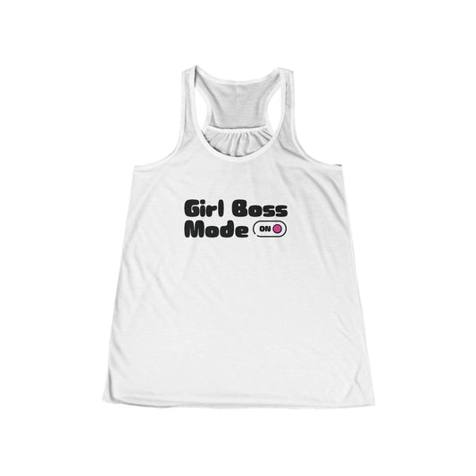 Girl Boss Mode On Racerback Tank - SheCanBoss