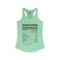 Mama Boss Nutrition Facts Women's Ideal Racerback Tank - SheCanBoss