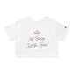 Not Bossy, Just the Boss Champion Women's Cropped T-Shirt - SheCanBoss