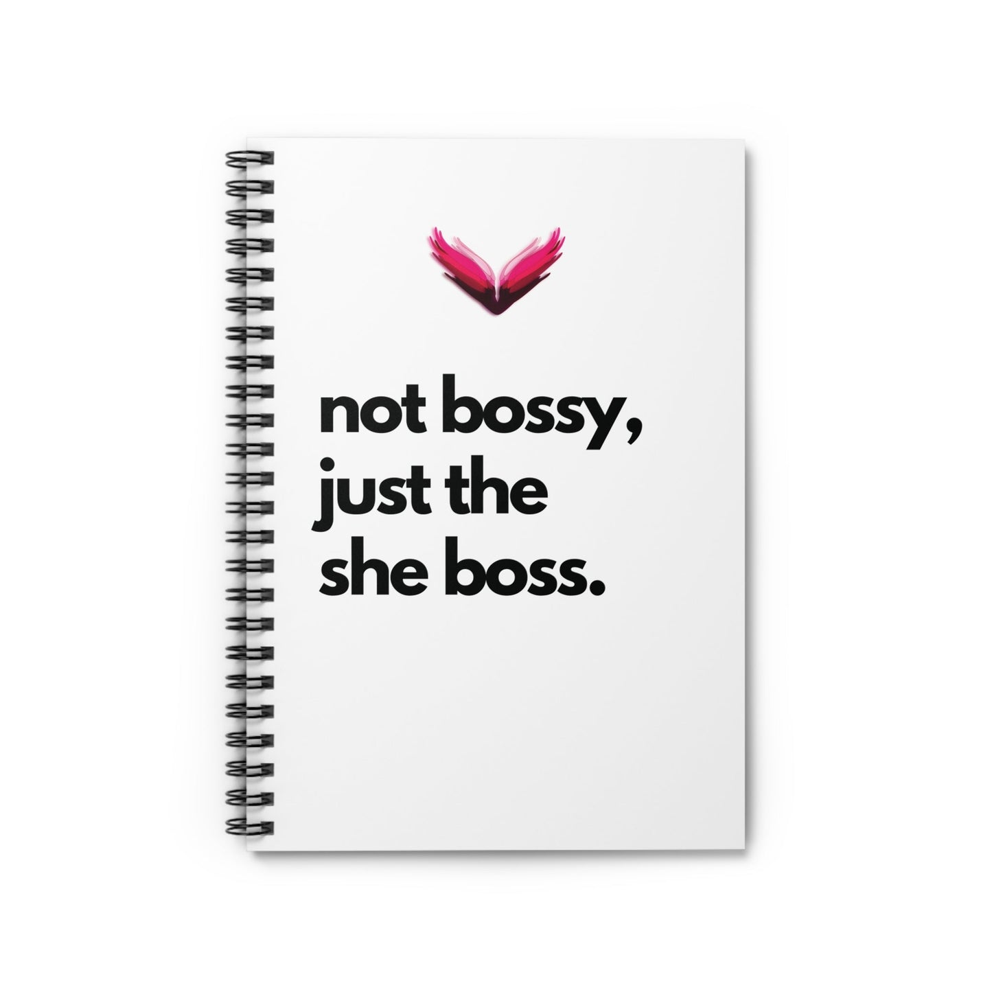 Not Bossy, Just the Boss Spiral Notebook - SheCanBoss