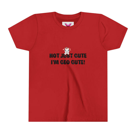 Not Just Cute, I'm CEO Cute Youth Short Sleeve Tee - SheCanBoss